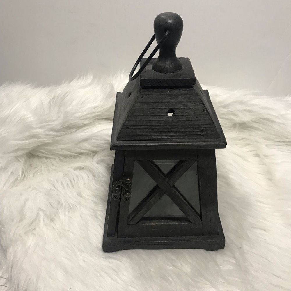 Home‎ Decor Watch Tower Candle Holder Lantern Black
